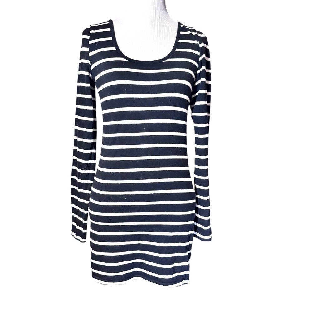 Forever21 BodyCon Dress Black and White Striped Dress Size Small